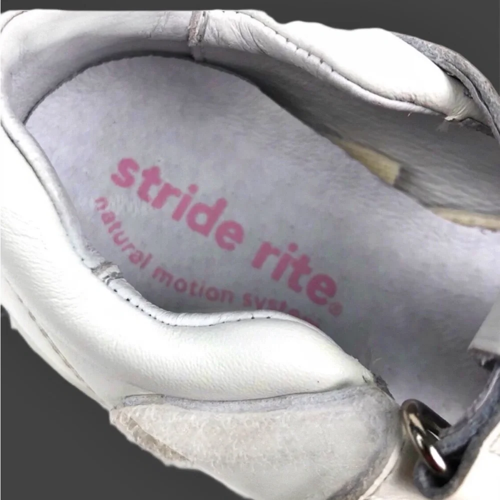 Stride Rite Casandra White Leather Mary Janes Sz 6